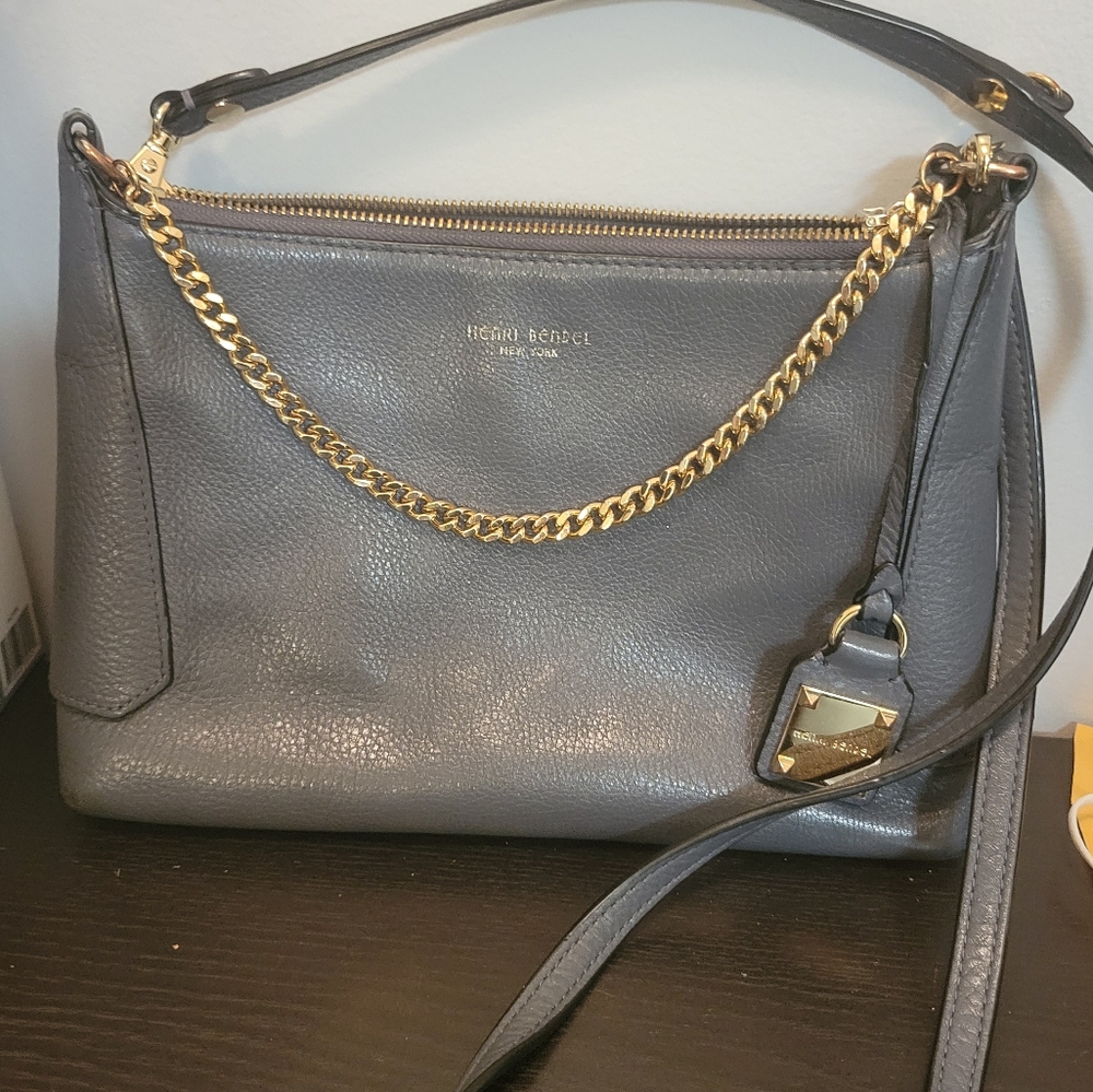 Henri Bendel small blue purse
